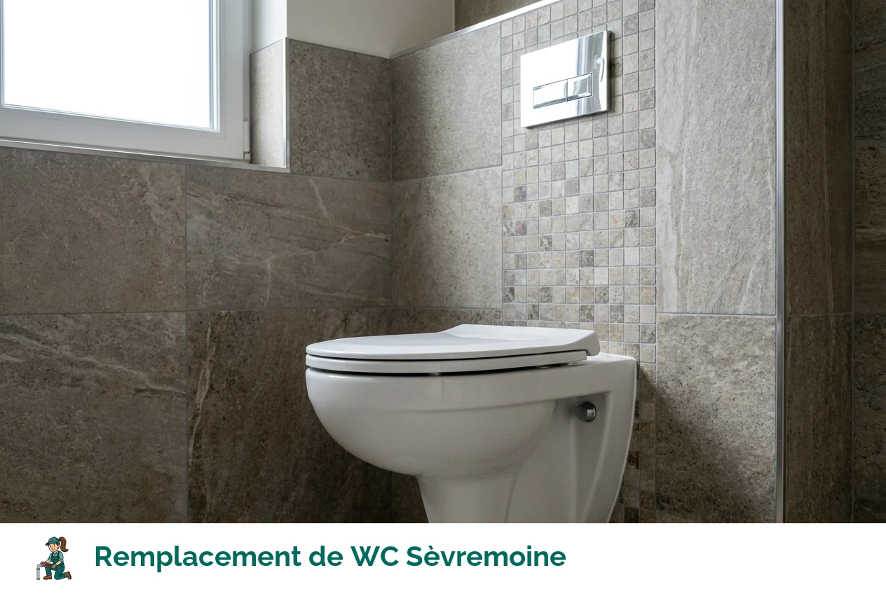 Remplacement de WC à Sèvremoine