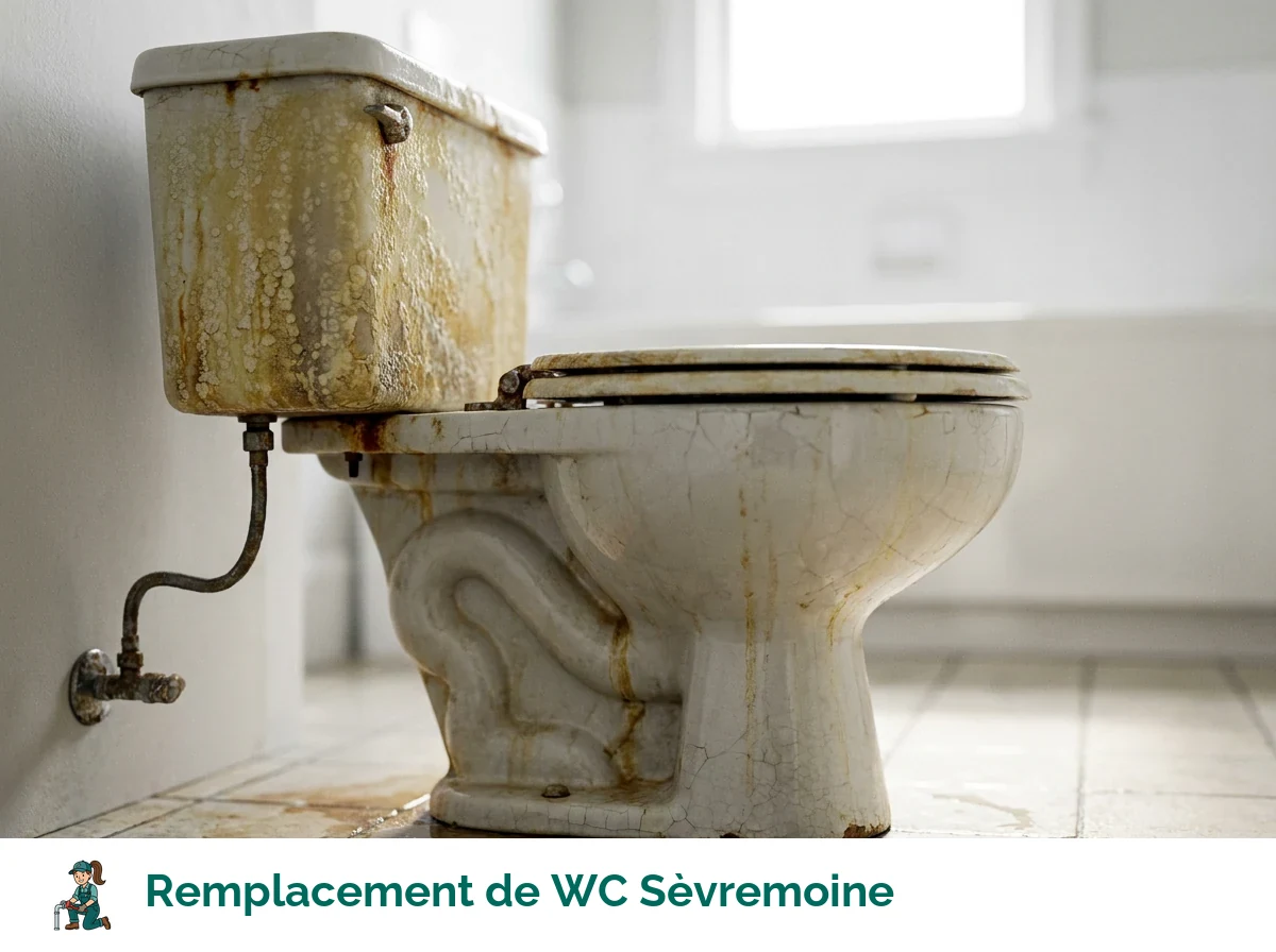 Remplacement de WC à Sèvremoine