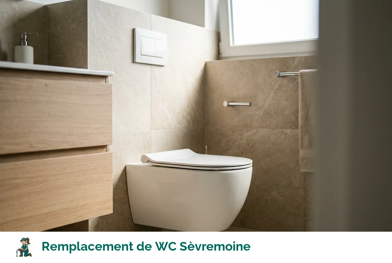 Remplacement de WC à Sèvremoine