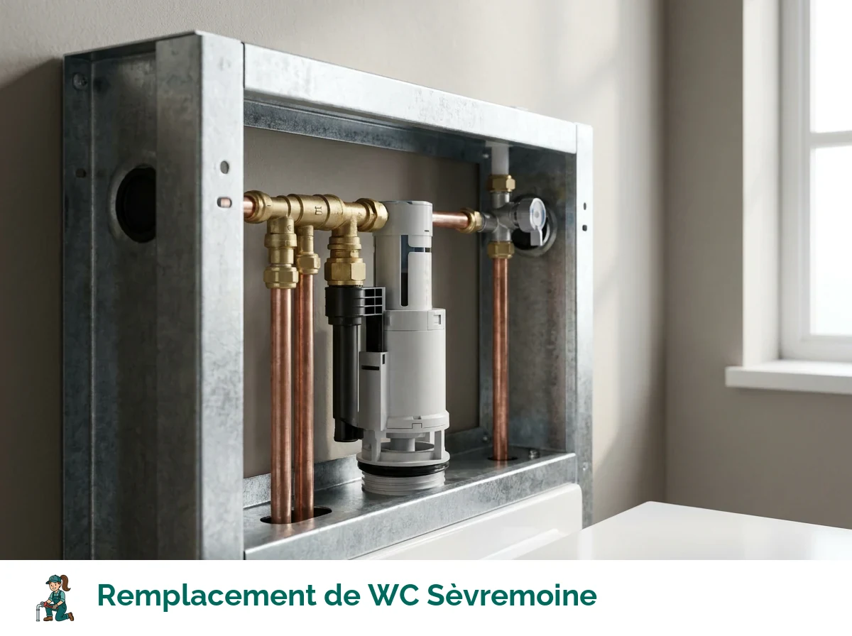 Remplacement de WC à Sèvremoine